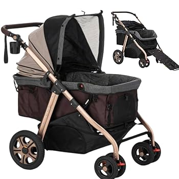 美品　中型、大型犬ペットカート、オールフォーワン耐荷重34kg畳むの簡単❣️ 美品 中型、大型犬ペットカート、オールフォーワン耐荷重34kg