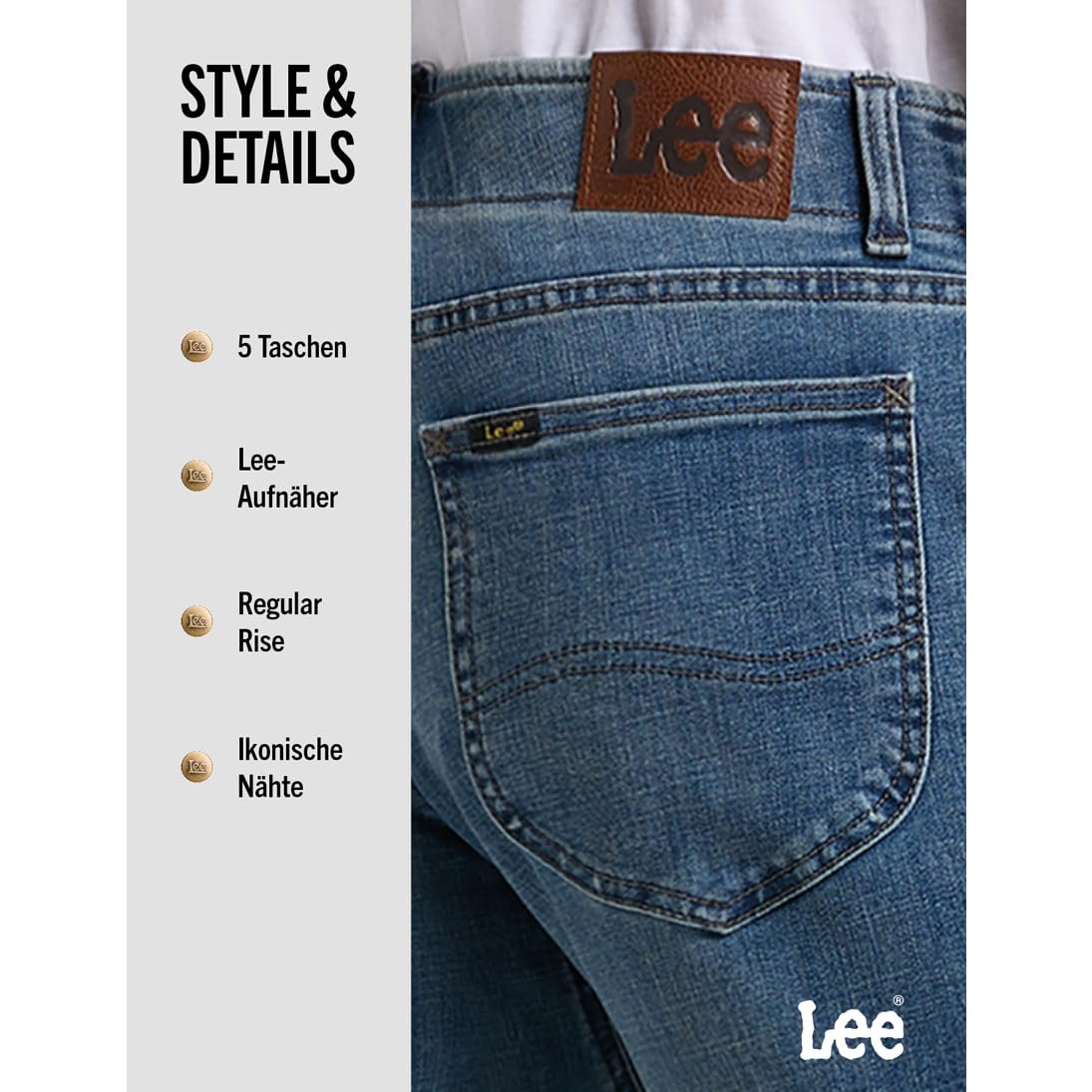 Lee - Jeans Herren - Straight Fit - Extreme Motion - Brady – Bild 6