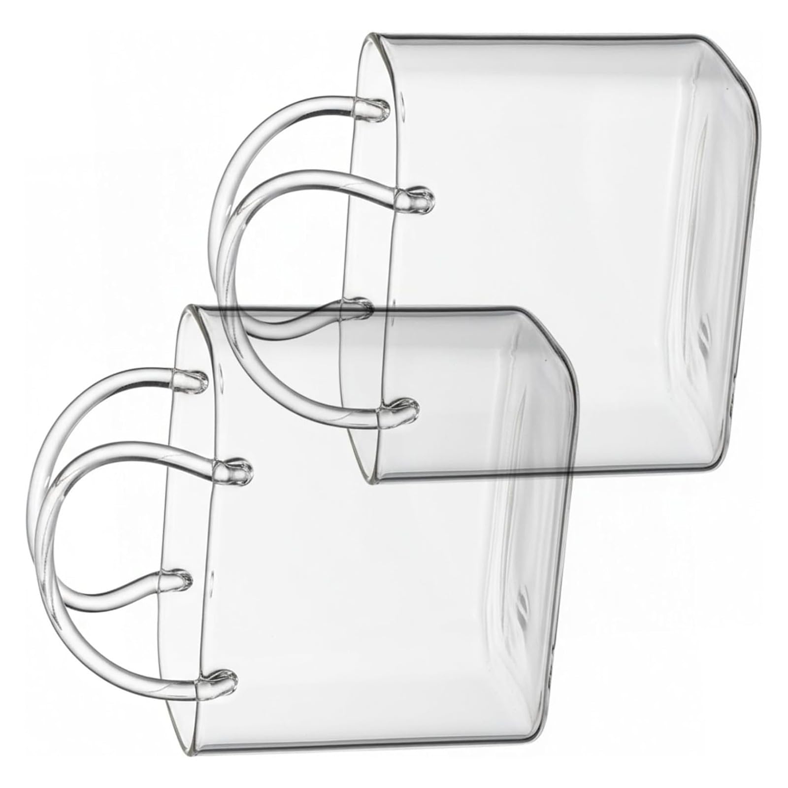 Tasse en verre motif sac à main 780 ml pour savourer chaque instant