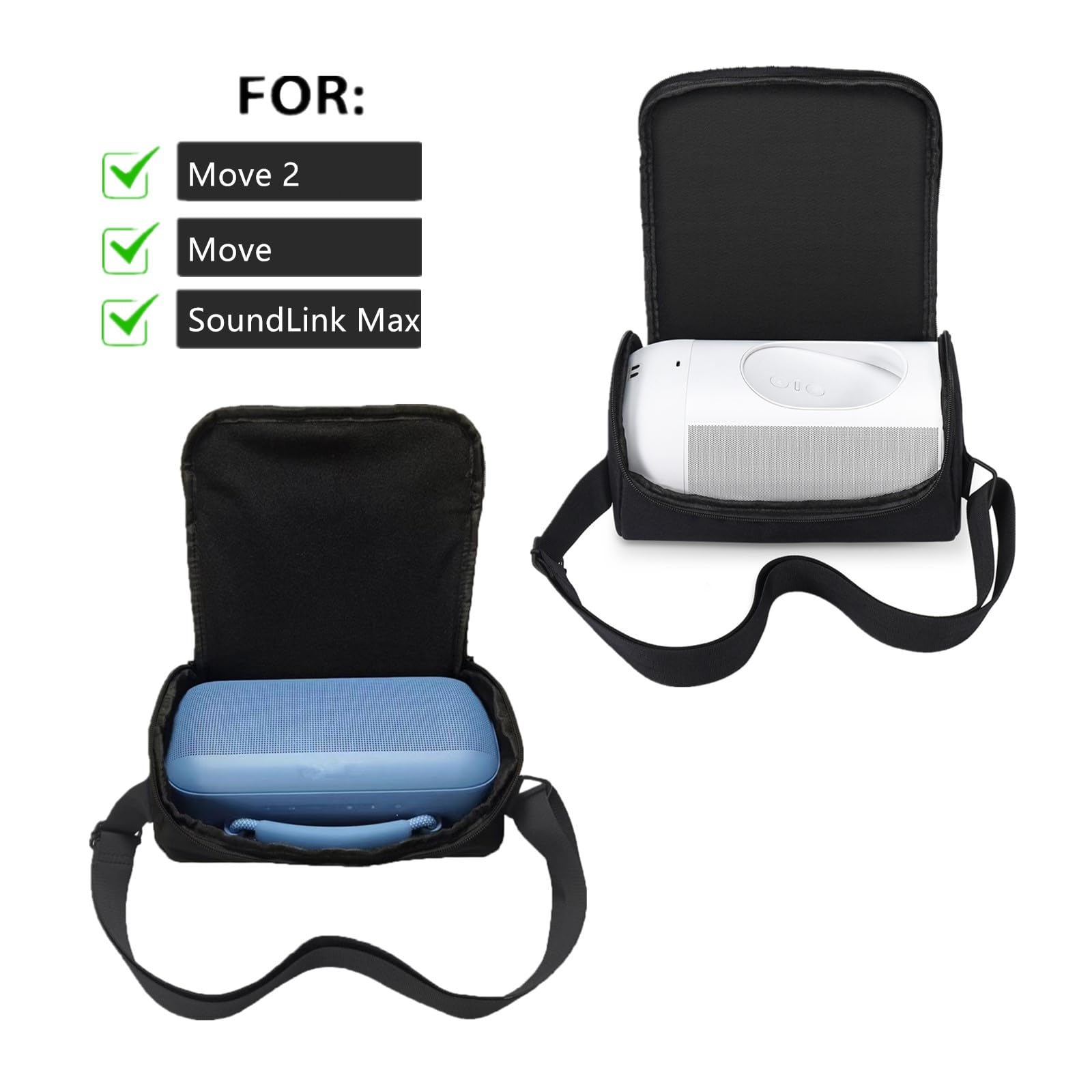 Tragbare Reisetasche, Tragetasche, kompatibel mit Bose SoundLink Max/für SONOS Move 2 / Move Wireless Bluetooth-Lautsprecher