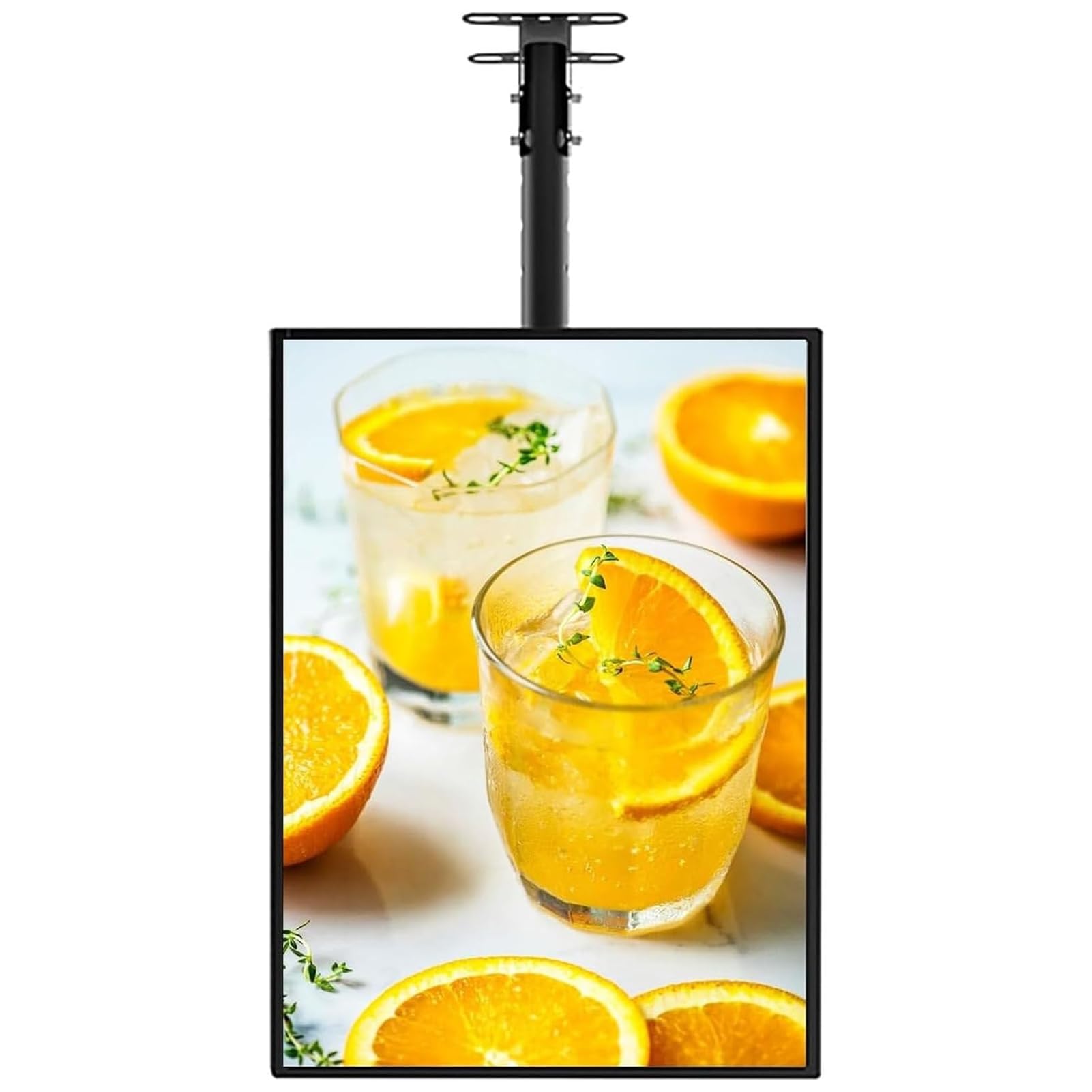 Ultracienki Wyświetlacz Cyfrowy Z Podświetleniem LED Tablica Z Menu Do Montażu Na Ścianie Energooszczędna Ramka Zatrzaskowa Light Box Dla Restauracji Kawiarnie Food Trucki(50x70cm/19.69x27.56in)
