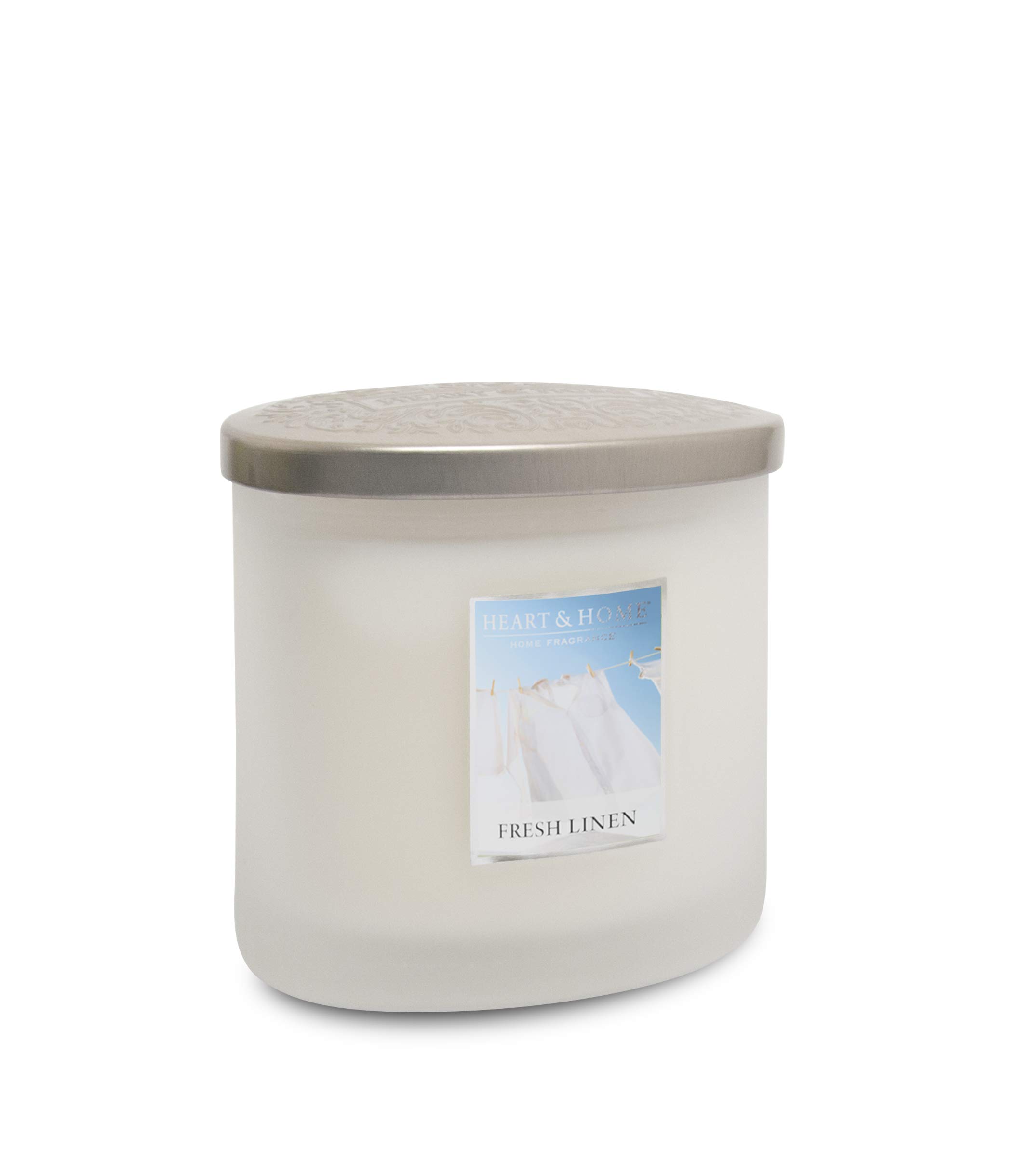 Heart And Home Fresh Linen Heart & Home Twin Wick Ellipse Candle (Fresh Linen)