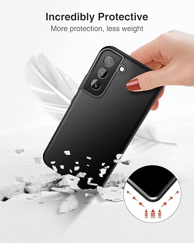 Miniatura 5 de SURITCH Funda para Samsung Galaxy S22, protector de pantalla integrado Protección de cuerpo completo a prueba de golpes, resistente, delgada, suave,