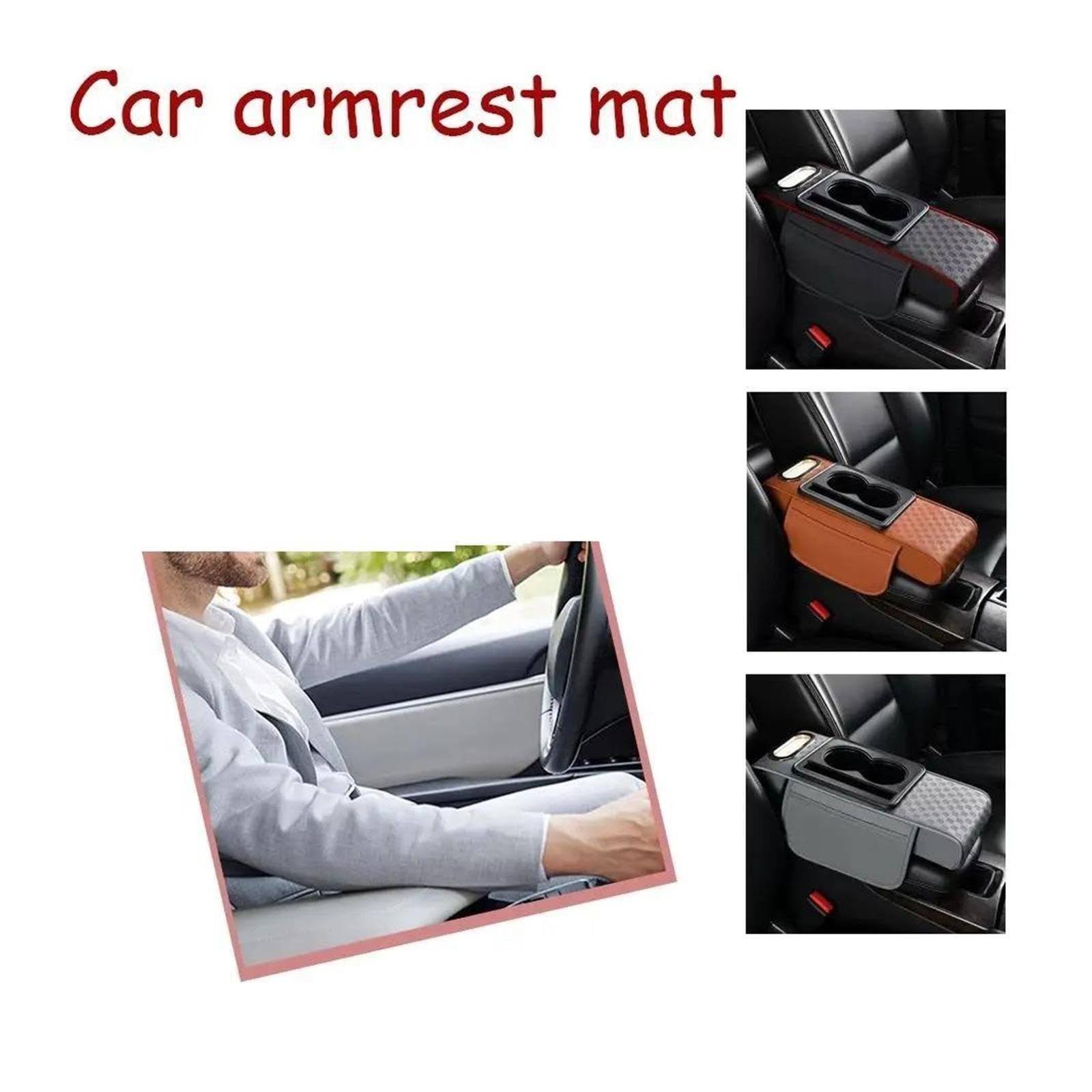 Consola Aumento Altura Almohada Reposabrazos Coche Universal