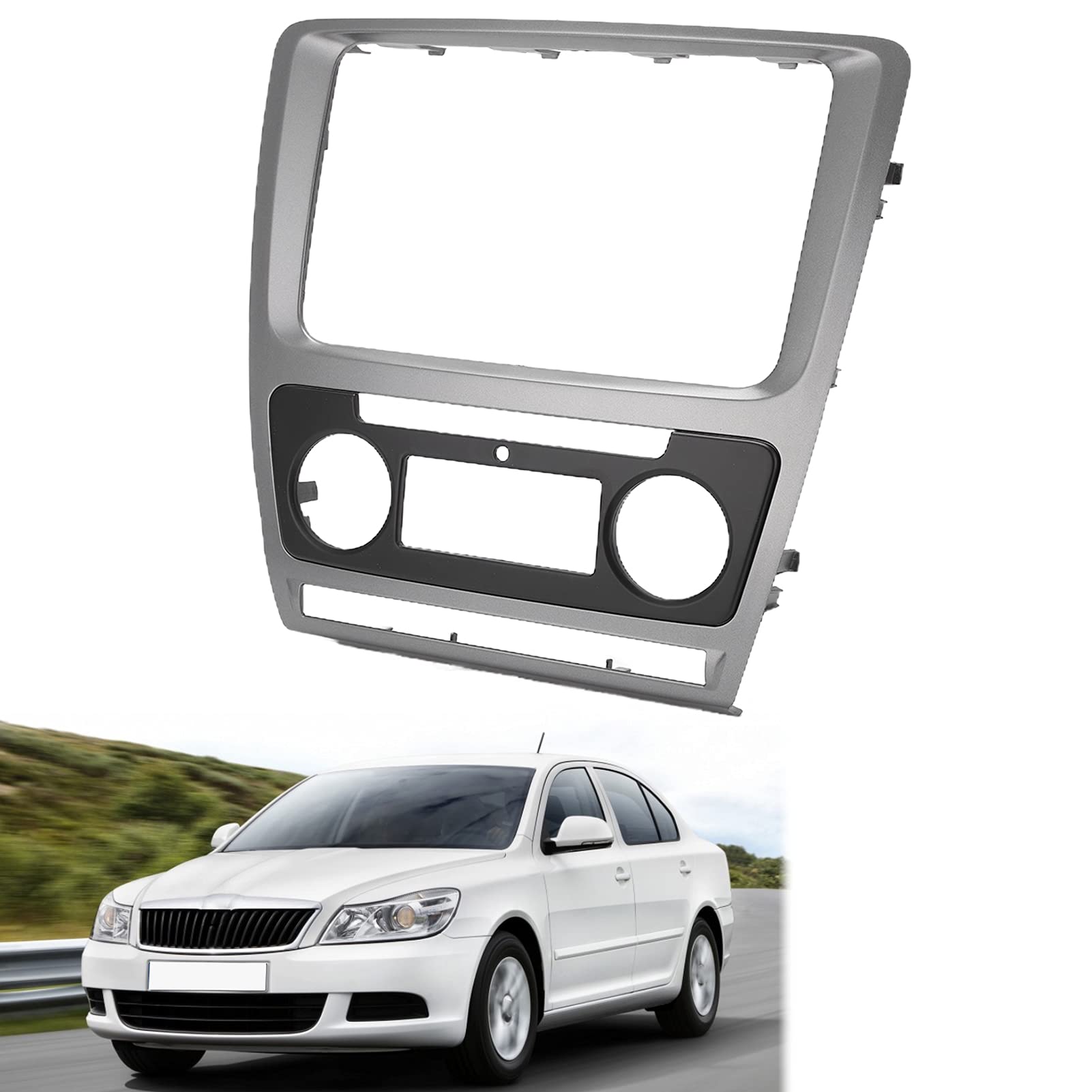2Din Auto Radio Einbaurahmen, Ersatz für Fahrzeuge 2008-2013, Stereoblende für Tuning, Einbaukit for Autobesitzer und Aftermarket Radio Installation