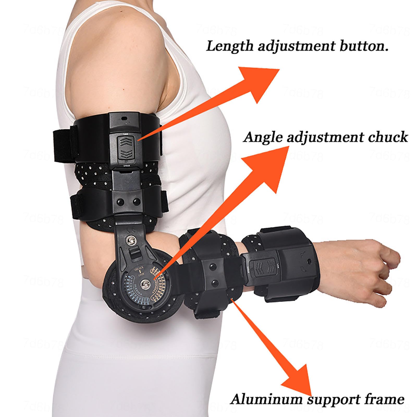 Amazon.co.jp: 尺骨神経絞扼のためのヒンジ付き肘ブレースアーム