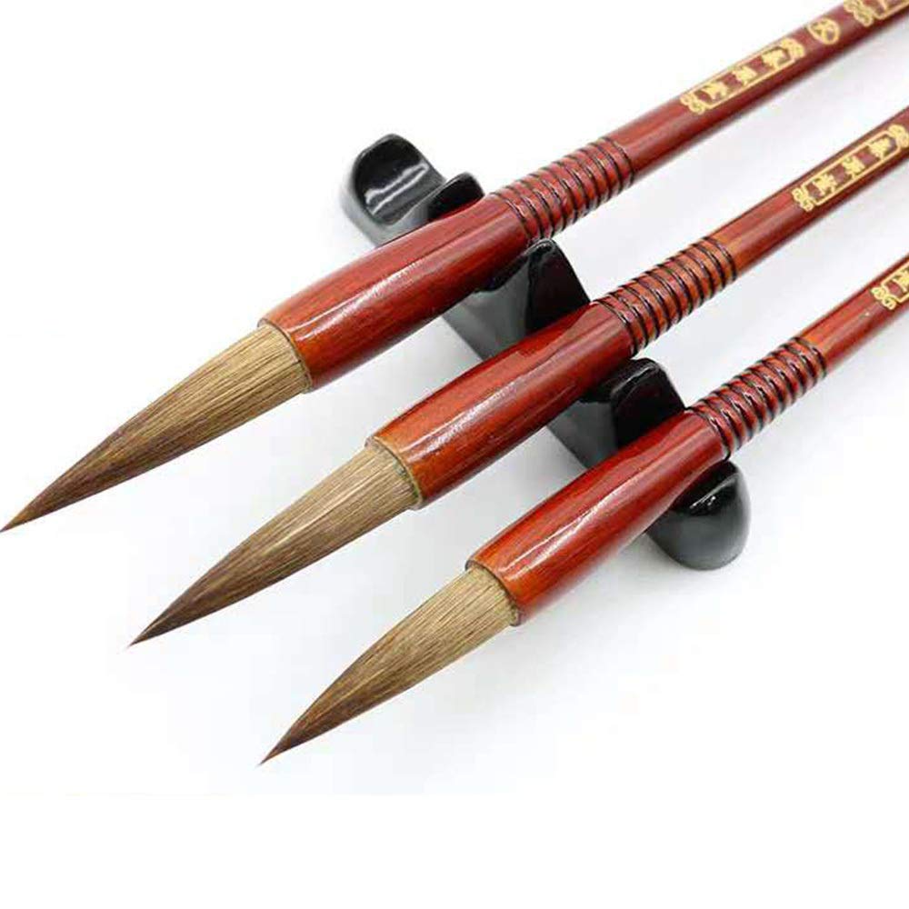 Pinceau de calligraphie chinoise anti-perte de poils en séquoia pour des tracés sans bavure