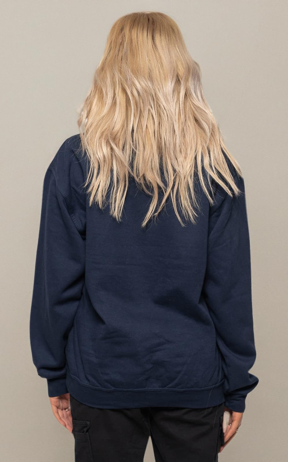 Nirvana Sweatshirt Yellow Smile Band Logo Official Unisex Navy Blue