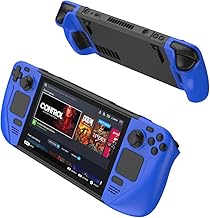 Funda protectora para consola de juegos de Steam Deck, anticolisión, disipación de calor, anticaídas, color azul