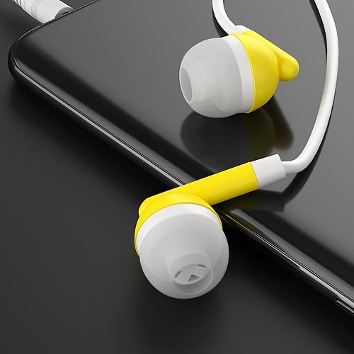 Miniatura 4 de Maeline Auriculares a granel con micrófono, auriculares intrauditivos con aislamiento de ruido para aula, biblioteca, viajes, auriculares con cable