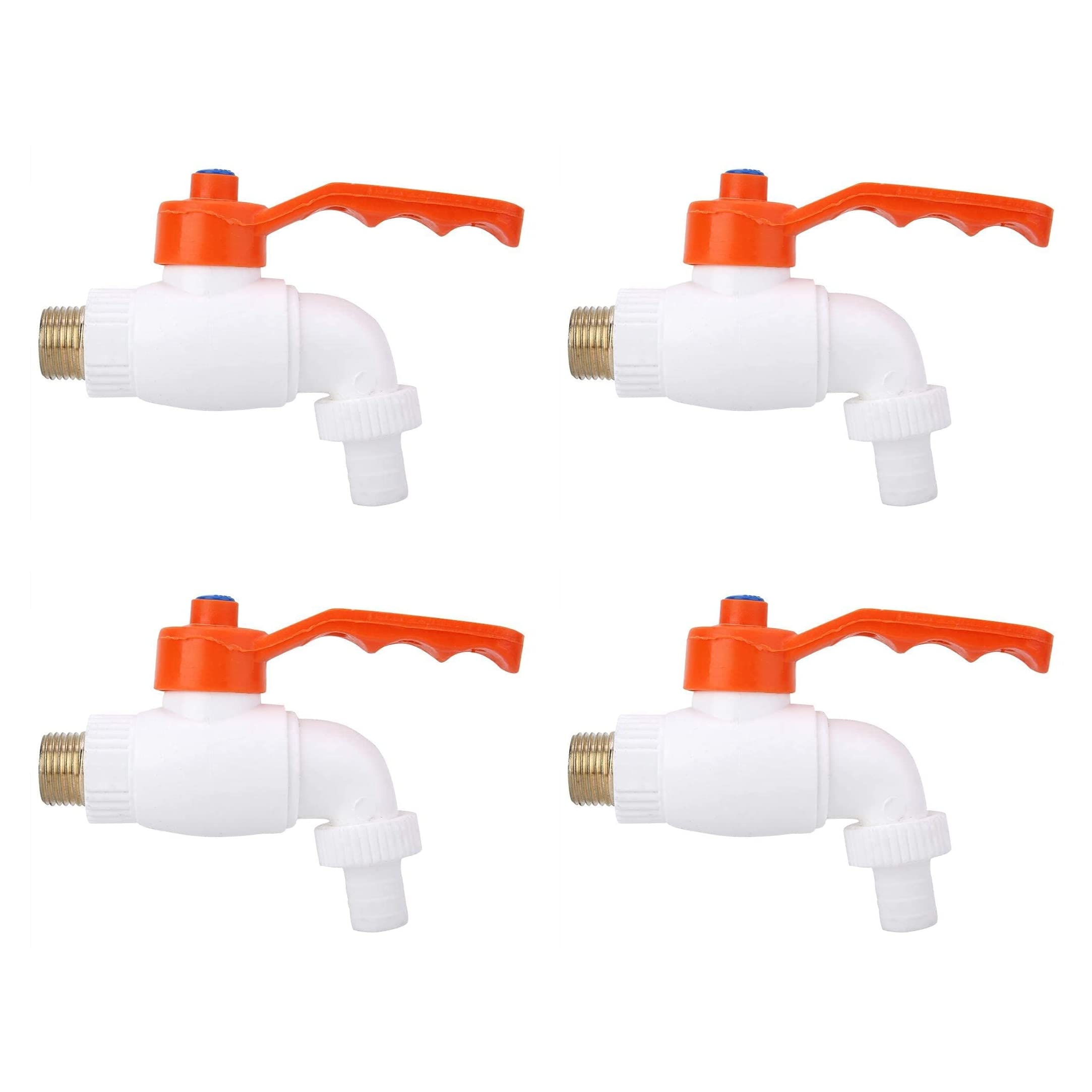 Plastic Heavy Duty White Turkey Nozzle Bib Cock Tap for Bathroom Kitchen & Garden (Pack of 4) (B09RWLKHWJ) Amazon Price History, Amazon Price Tracker