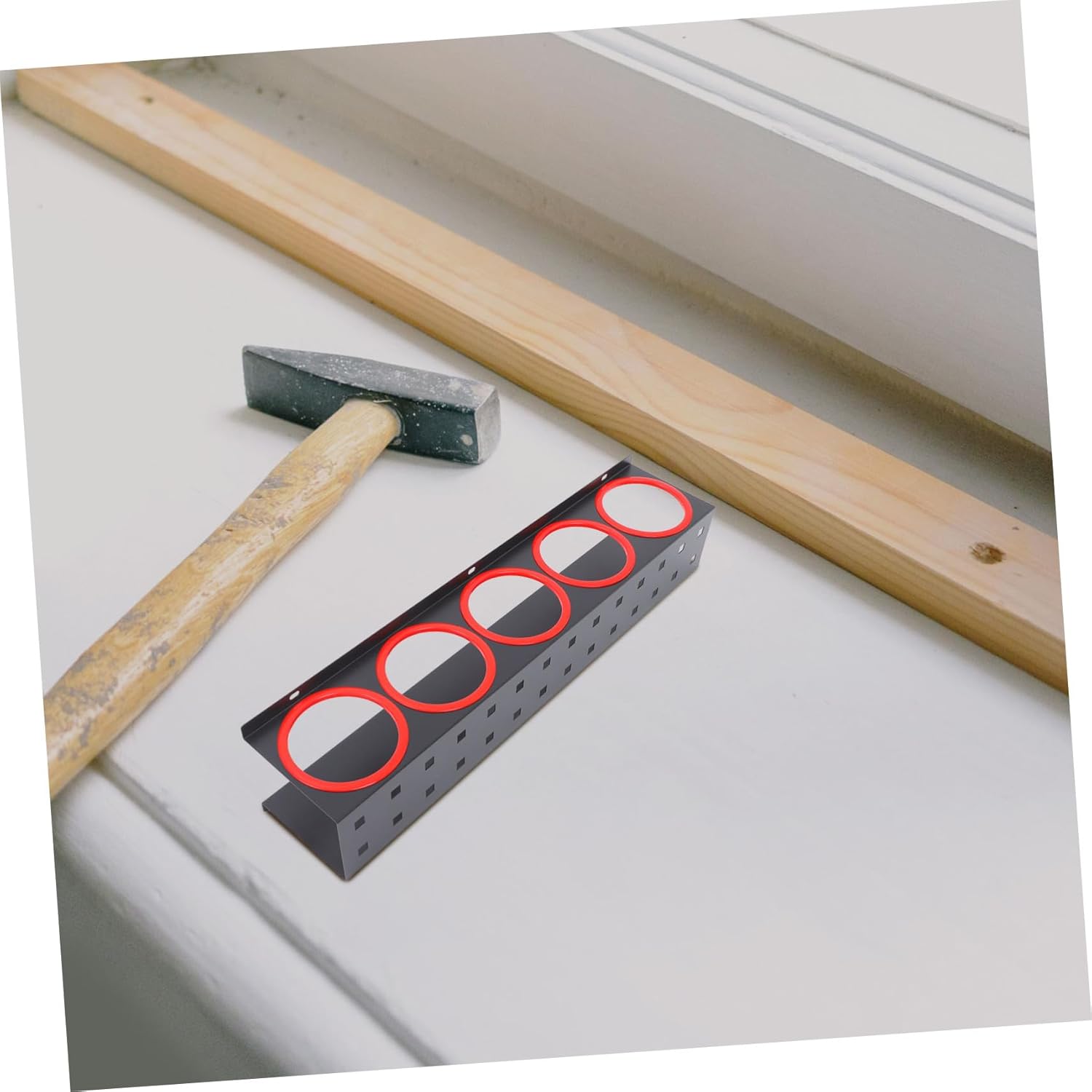 Ciieeo Wall Mounted Spray Bottle Holder Multi-Purpose Organizer Rack for Car Detailing Home Use Construction Space-Saving Storage for Detailing Tools and Spray Bottles