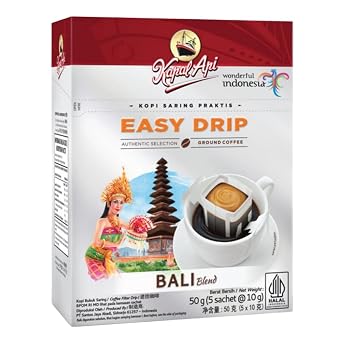 Kapal Api, Indonesian Coffee, Easy Drip, Bali Blend, 5sachet Pack of 1