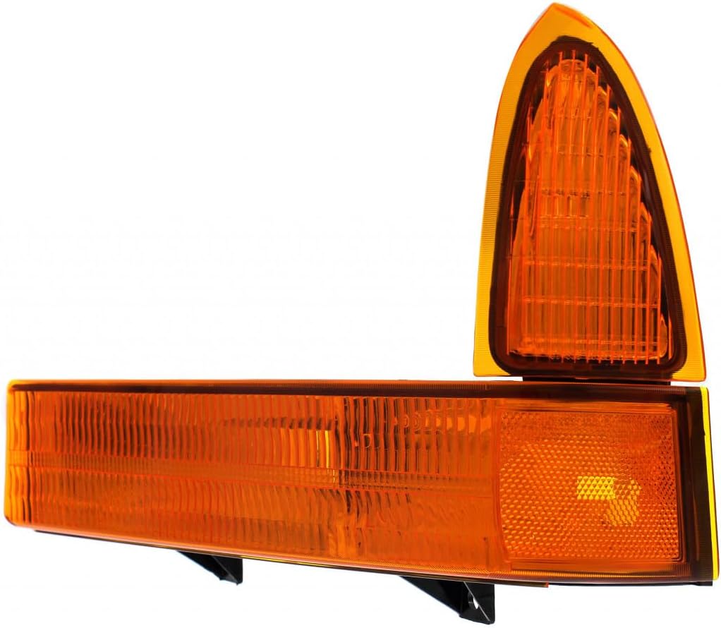 CarLights360: For 1999 2000 2001 Ford F-450 Super Duty Turn Signal/Parking Light Assembly Driver and Passenger Side Pair DOT Certified w/Bulbs | FO2520141 FO2521141