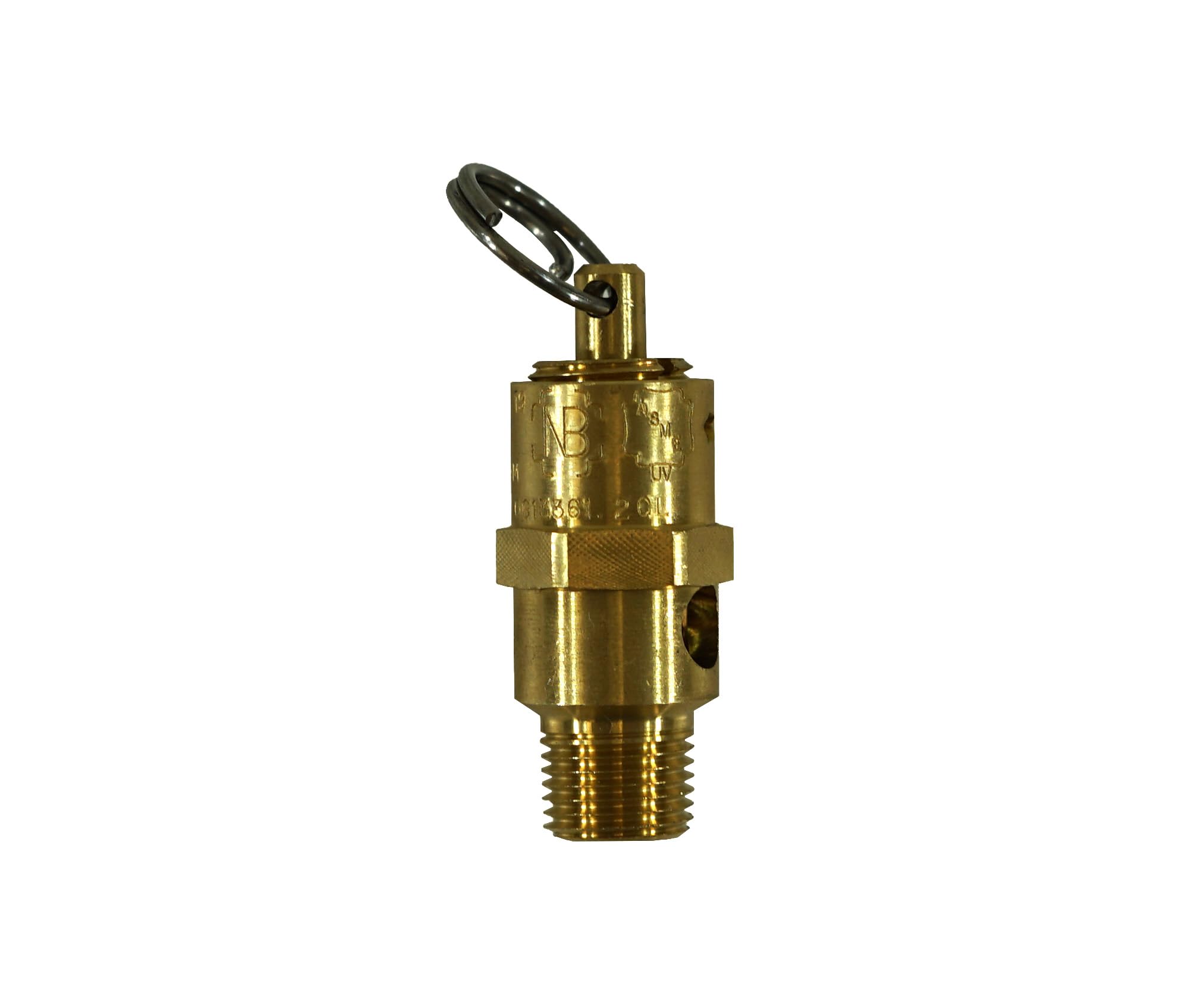 Kingston 1/8” NPT Brass Soft Seat Economy Pressure Relief Valve, Made In The USA. (170 PSI / 94 SCFM)