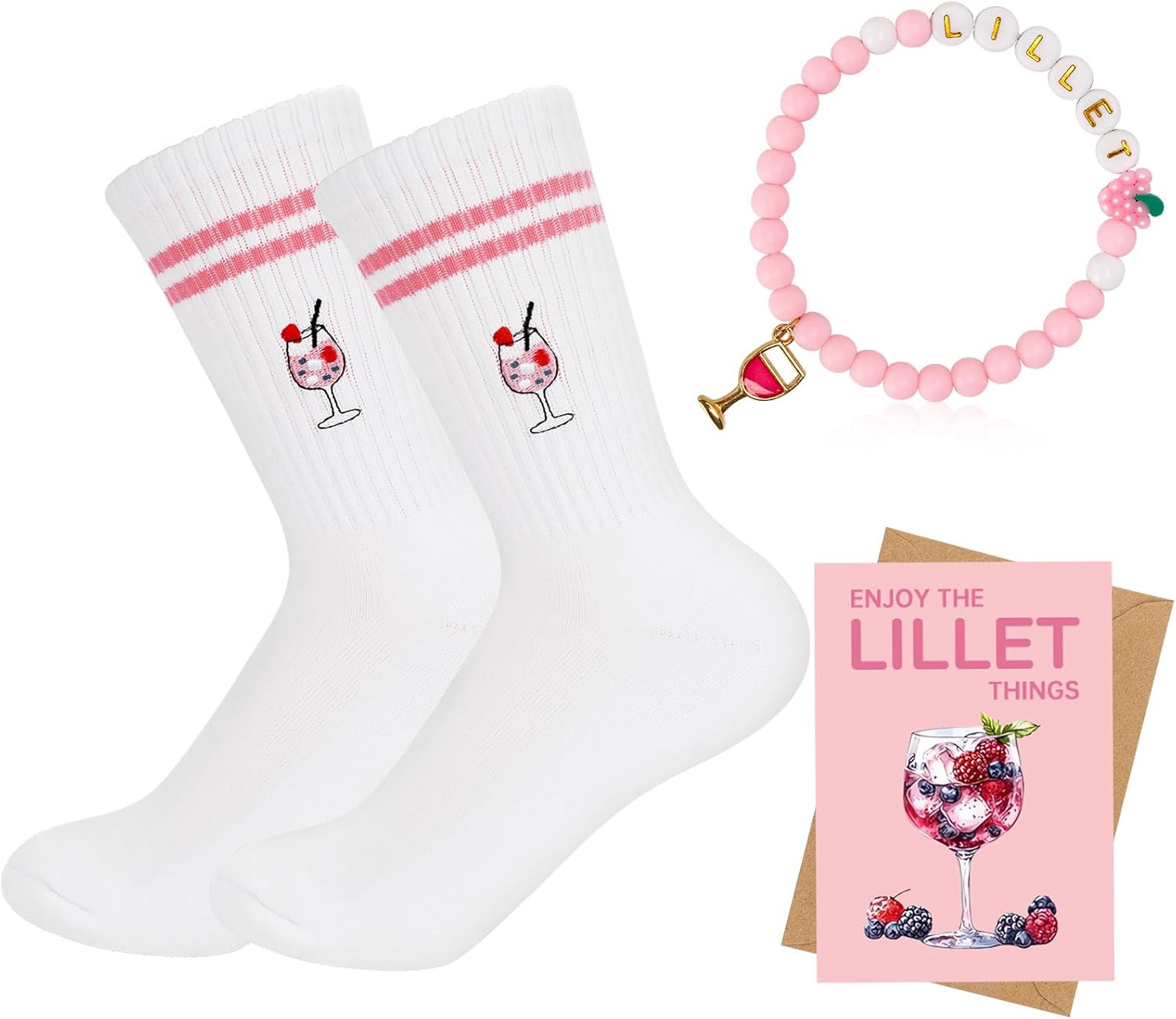 2 Paar Aperol Spritz Socken - Lustige Cocktail Socken In Weiß/Orange