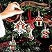 24 Sets Gingerbread House Ornaments Christmas Tree Decoration, Mini Christmas Wooden Hanging Ornaments Gingerbread House Mouse for Holiday Xmas Tree Home Decor for Holiday Xmas Party, 8 Styles