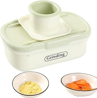 野菜カッター | 安全 手動 ポータブル キッチン用品 キッチンツール,小型玉ねぎチョッパー ポテトスライサー 野菜スライサー 刻み道具 - にんにく・じゃがいも・にんじん・きゅうり・しょうがの食事準備・家庭・レストラン・キャンプ用