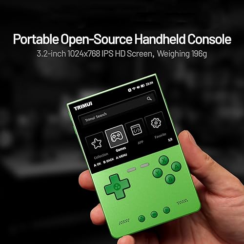 Miniatura 3 de TRIMUI Brick Hammer Consola de juegos portátil 3.2 pulgadas 1024 × 768 pantalla IPS Allwinner A133P emulador retro portátil reproductor de