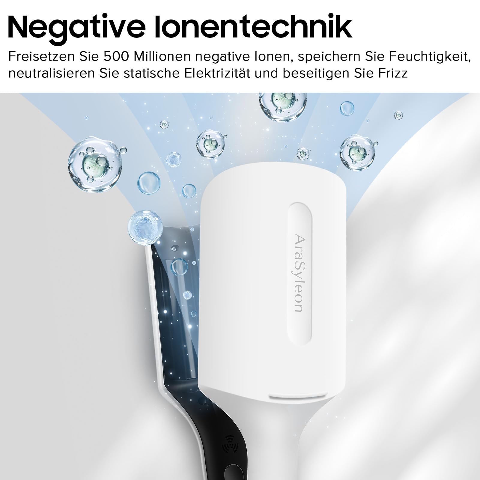 Welleneisen für Strandwellen & Locken – Keramik-Ionen Lockenstab mit 3-Tube-Design, 3 Temperaturstufen (160/180/200°C), 32mm, 138W, für Anfänger geeignet