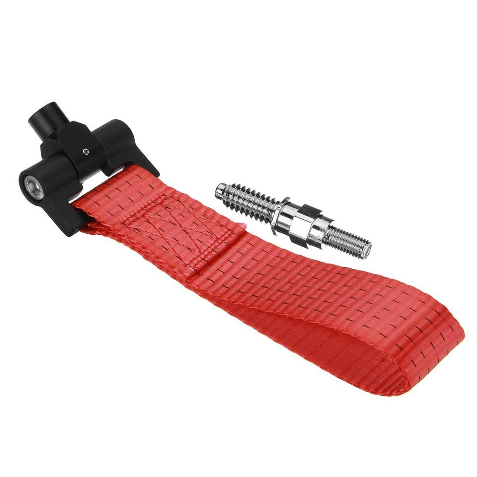 Cuerda del cabrestante de nylon para gancho remolque carreras pista tornillo negro azul rojo