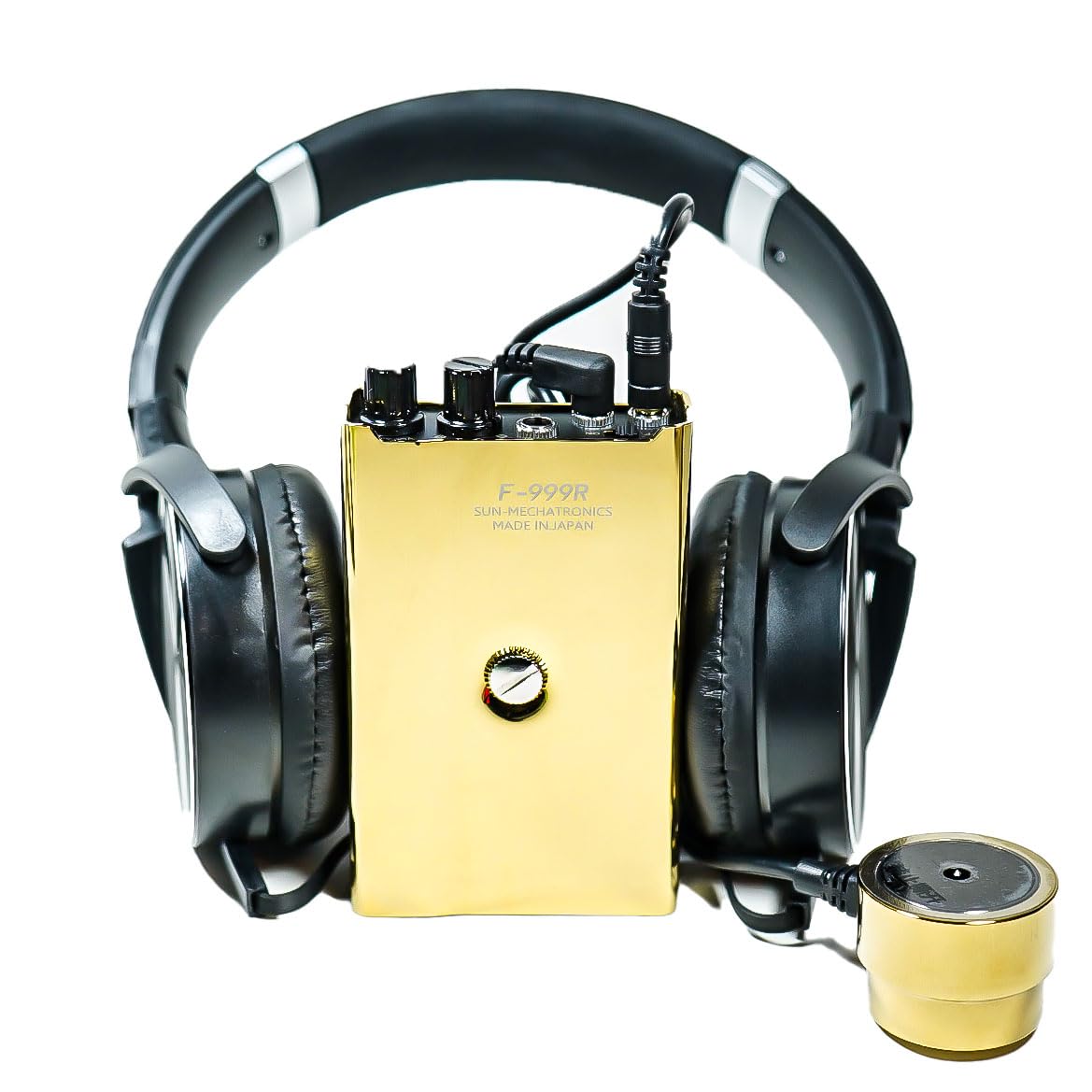 Micrófono de pared serie oro profesional para escucha con sistema de filtros y salida grabación ideal para casa oficina seguridad privacidad (F999r Gold)