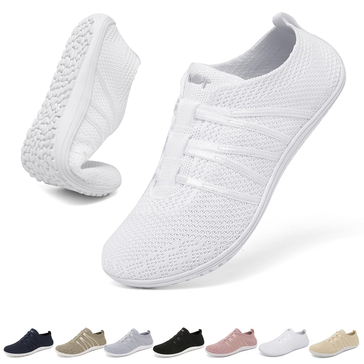 Zapatillas Barefoot Mujer Zero Drop Sneakers Minimalistas Hombre Zapatos Barefoot Ligeras Zapatillas Gym Transpirables Calzado Descalzo Unisex Tallas 37–45