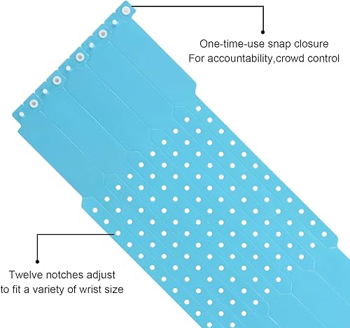 Miniatura 3 de 100 pulseras de vinilo de colores, impermeables, pulseras de seguridad, pulseras de eventos para bares, clubes, festivales, reuniones de música,