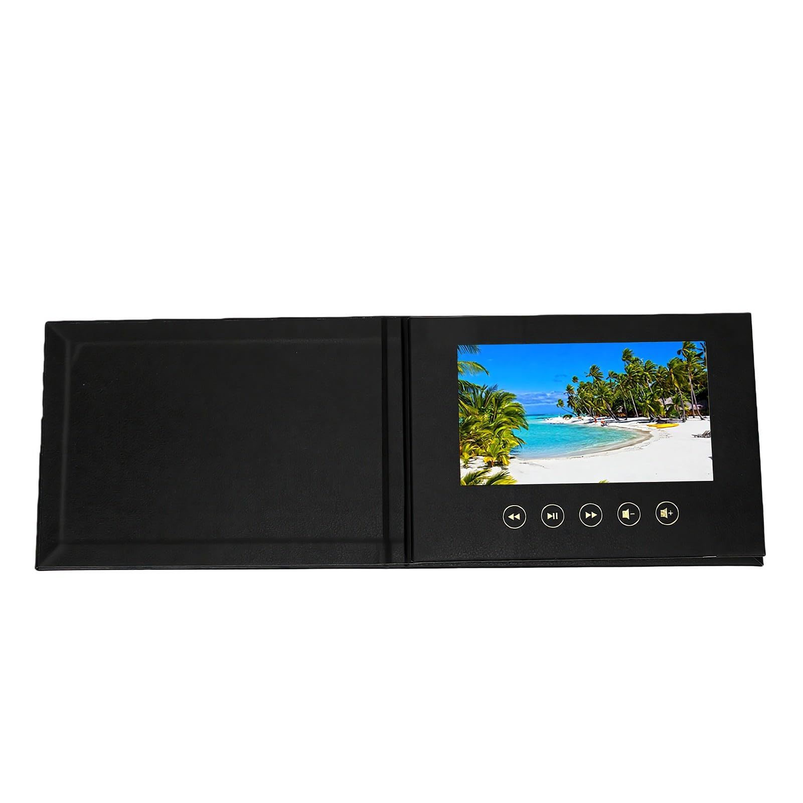 Sxhlseller 7-Zoll-Video-Grußkarte, Anpassbare Elektronische A5-Broschüre, 720P-HD-Farbbildschirm, 1500-mAh-Akku, Typ-C-Aufladung, für Hochzeit, Geburtstag, Werbung, Unternehmenswerbung