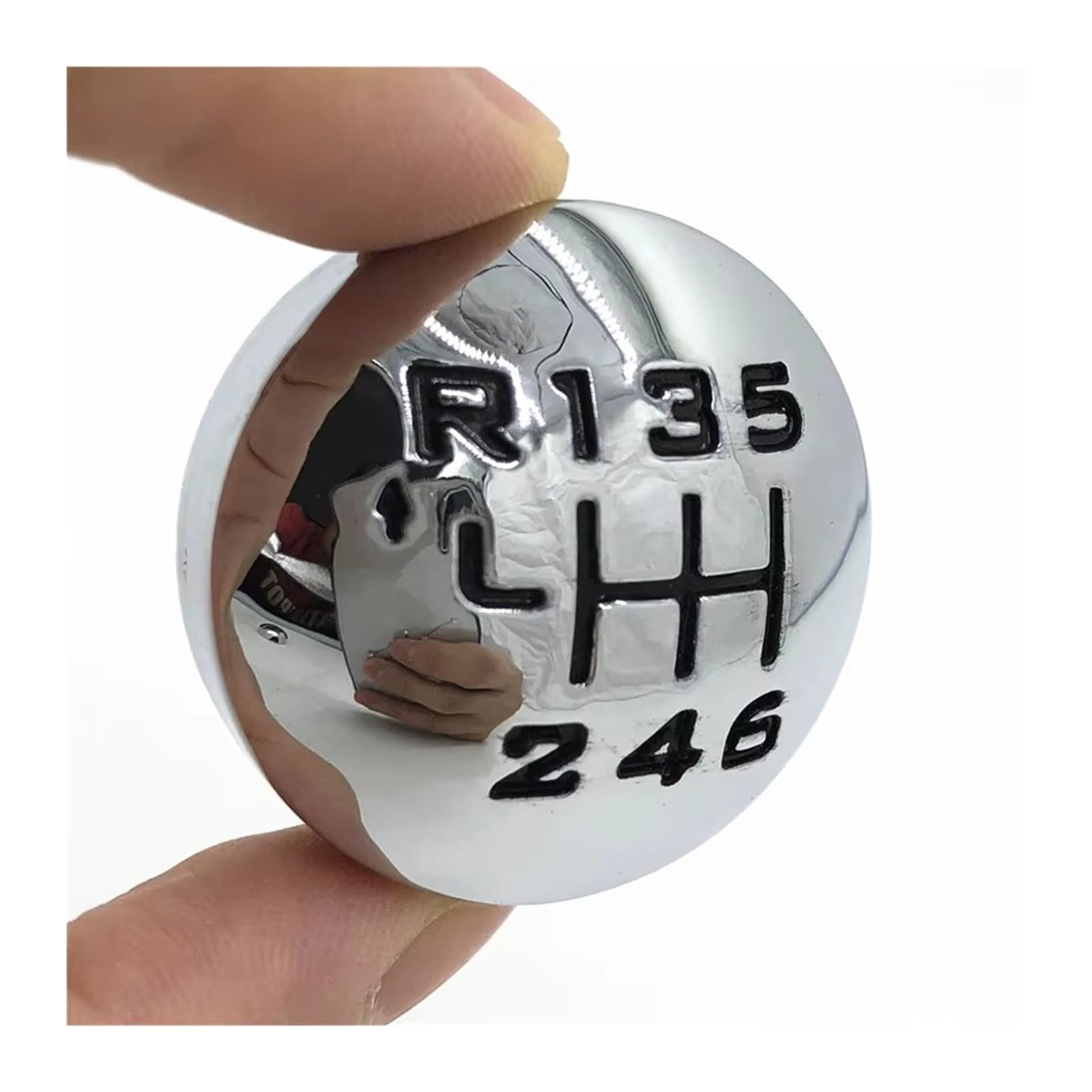 Ghqfrop 6 Speed Transmission Gear Shift Knob For Citroen C3 (A51) For C4 For For Picasso For C8 For Berlingo (B9) Gear Shift Knob Badge Cap Cover Car Gear Stick Knob(6 Speed)