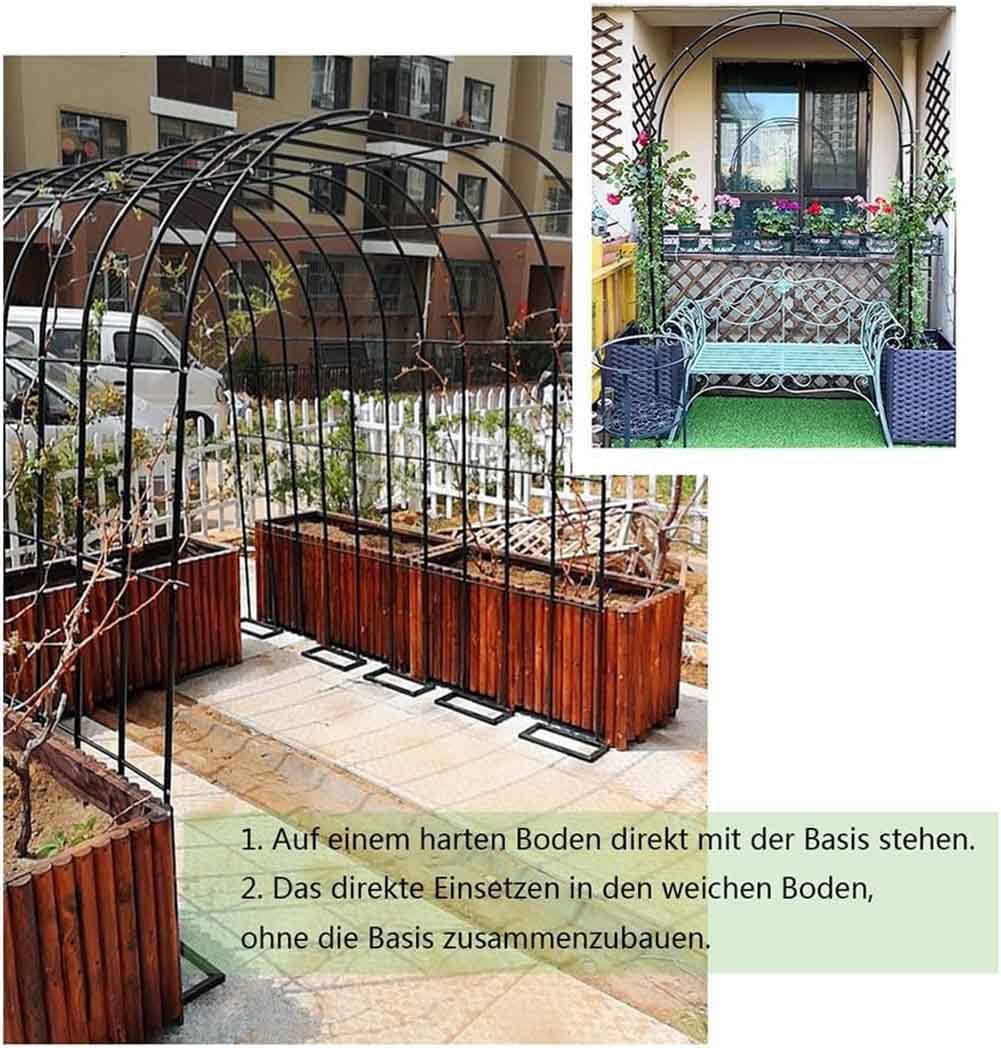 Arco Per Rose E Piante Rampicanti – Pergola In Metallo 240x140x38 Cm – Traliccio Da Giardino