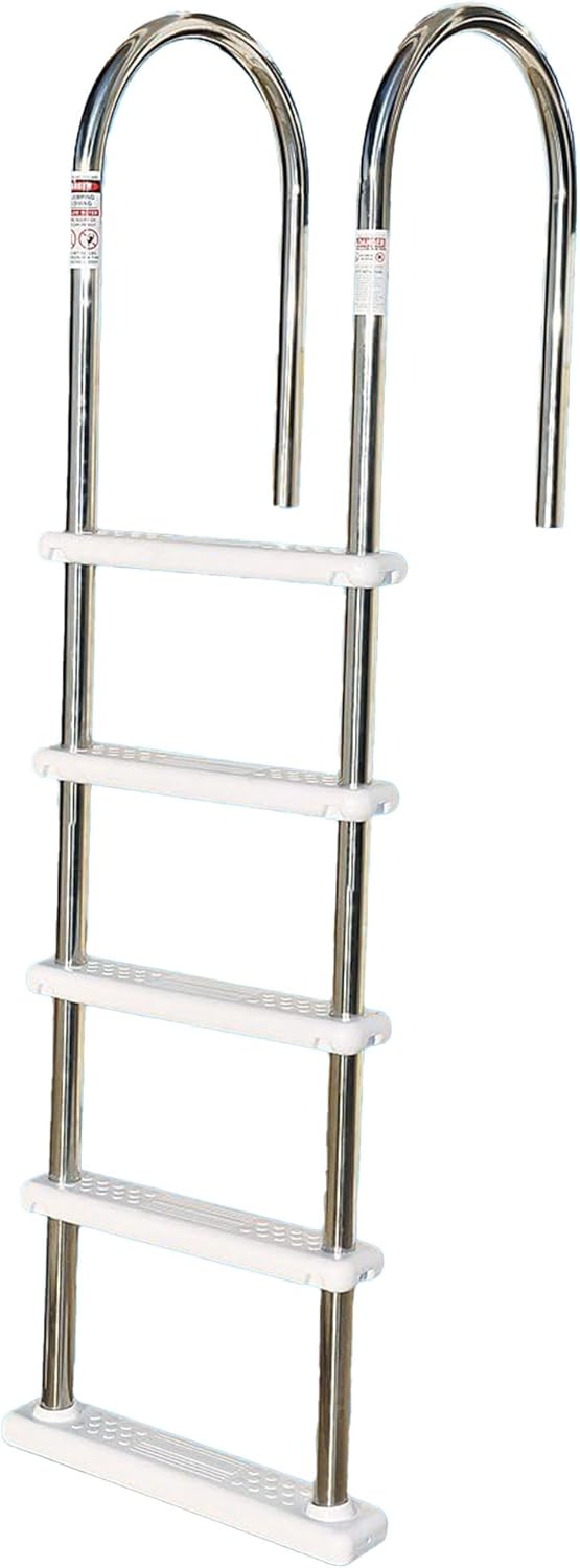 SWIMLINE HYDROTOOLS Stainless Steel Pool Ladder – Heavy Duty Swimming Step Accessory, Above Ground, 72"