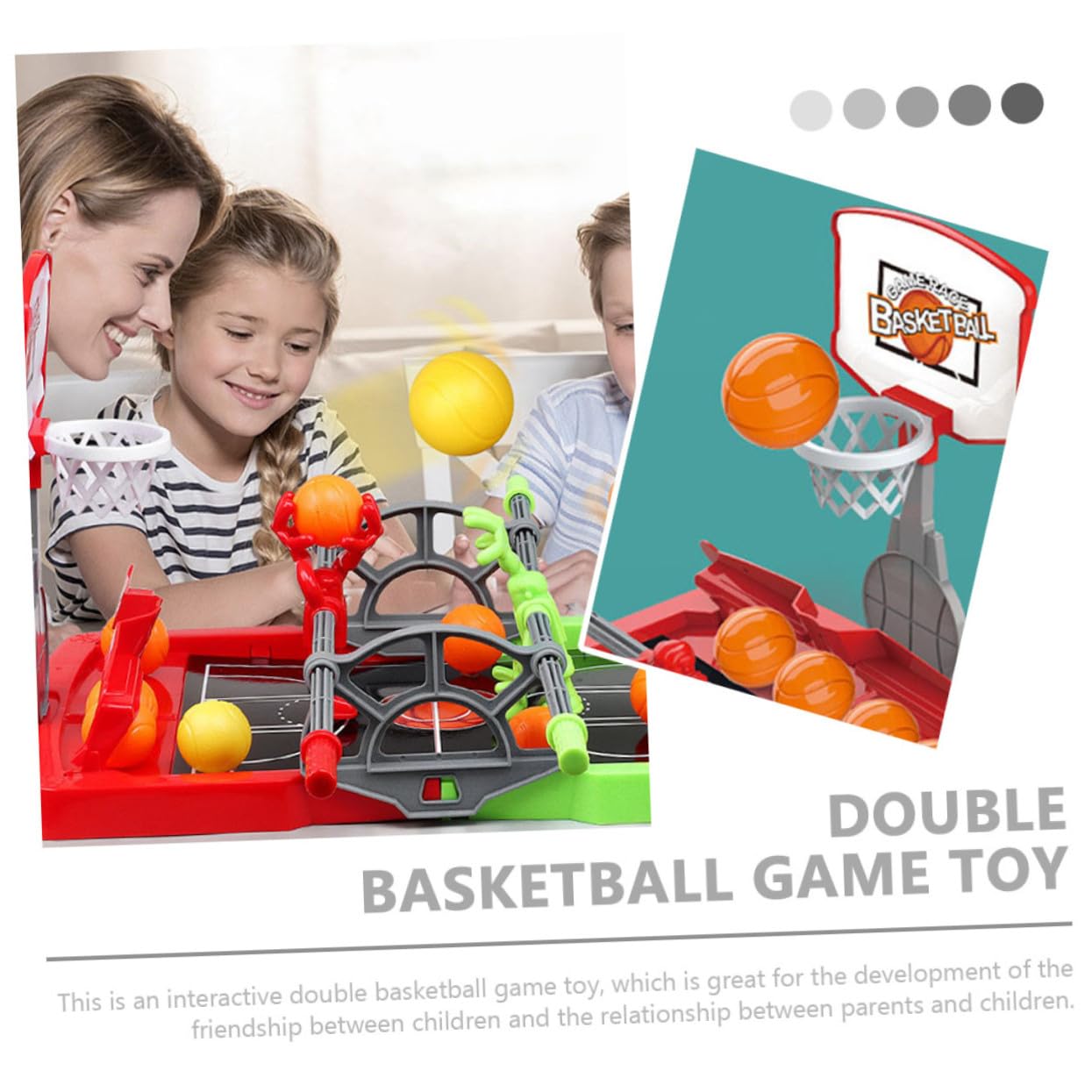 Juego de Baloncesto Interactivo de Escritorio para Niños y Padres