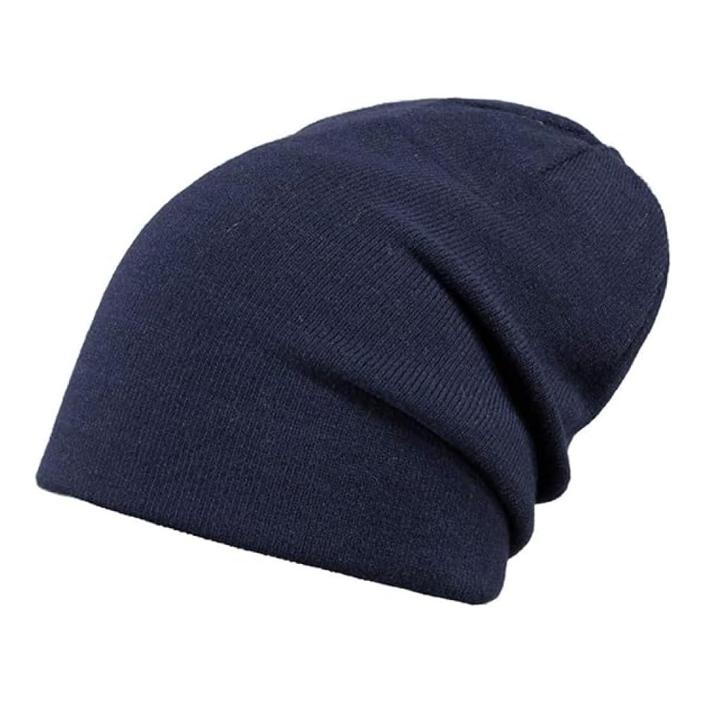 Barts Men's Navy Eclipse Knit Oversize Beanie By