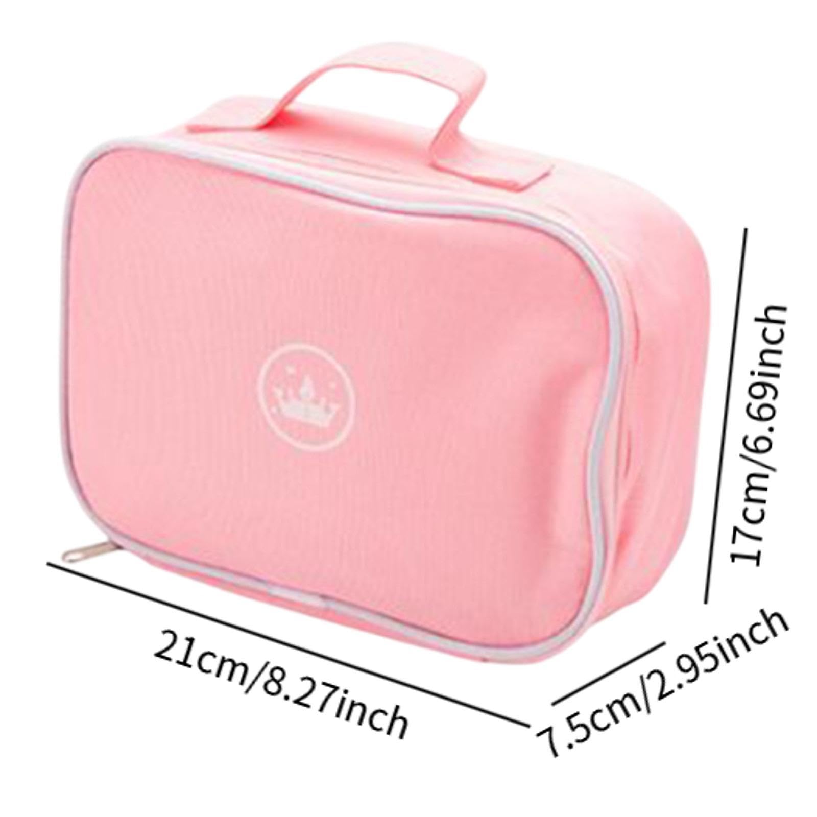 Set di Giocattoli per il Trucco Bambini, 10 Strumenti Cosmetici in Borsa Portatile, Tessuto di Legno, Giochi di Ruolo