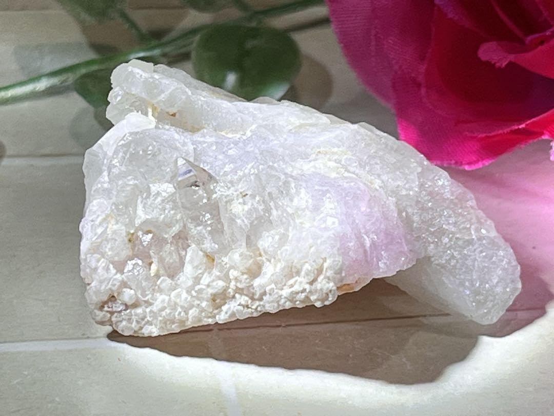 Amazon.co.jp: 結晶体 ローズクォーツ クラスター 紅水晶 原石