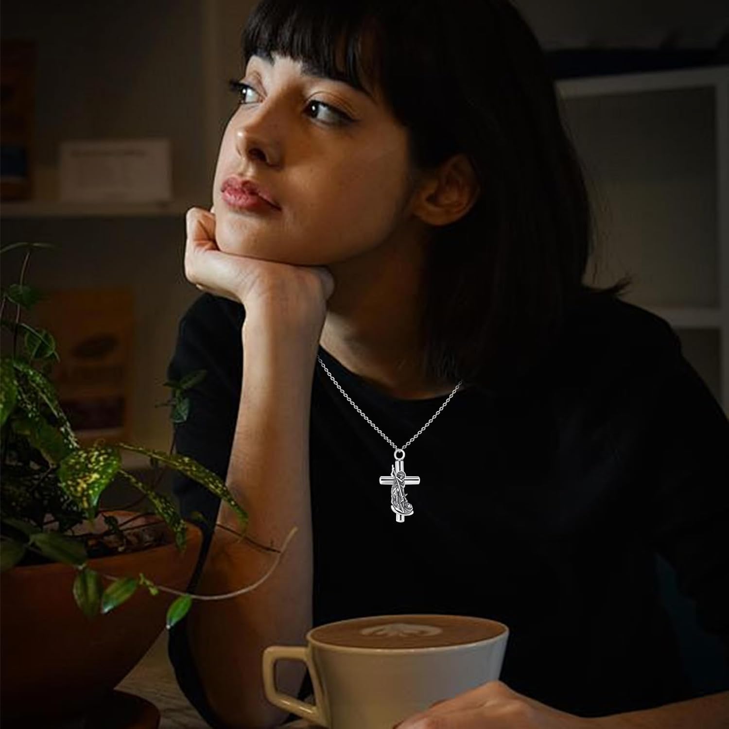 St Michael/St Christopher/St Florian Patron Saint Amulet Necklace 925 Sterling Silver Religious Protection Pendant Jewelry for Men Women