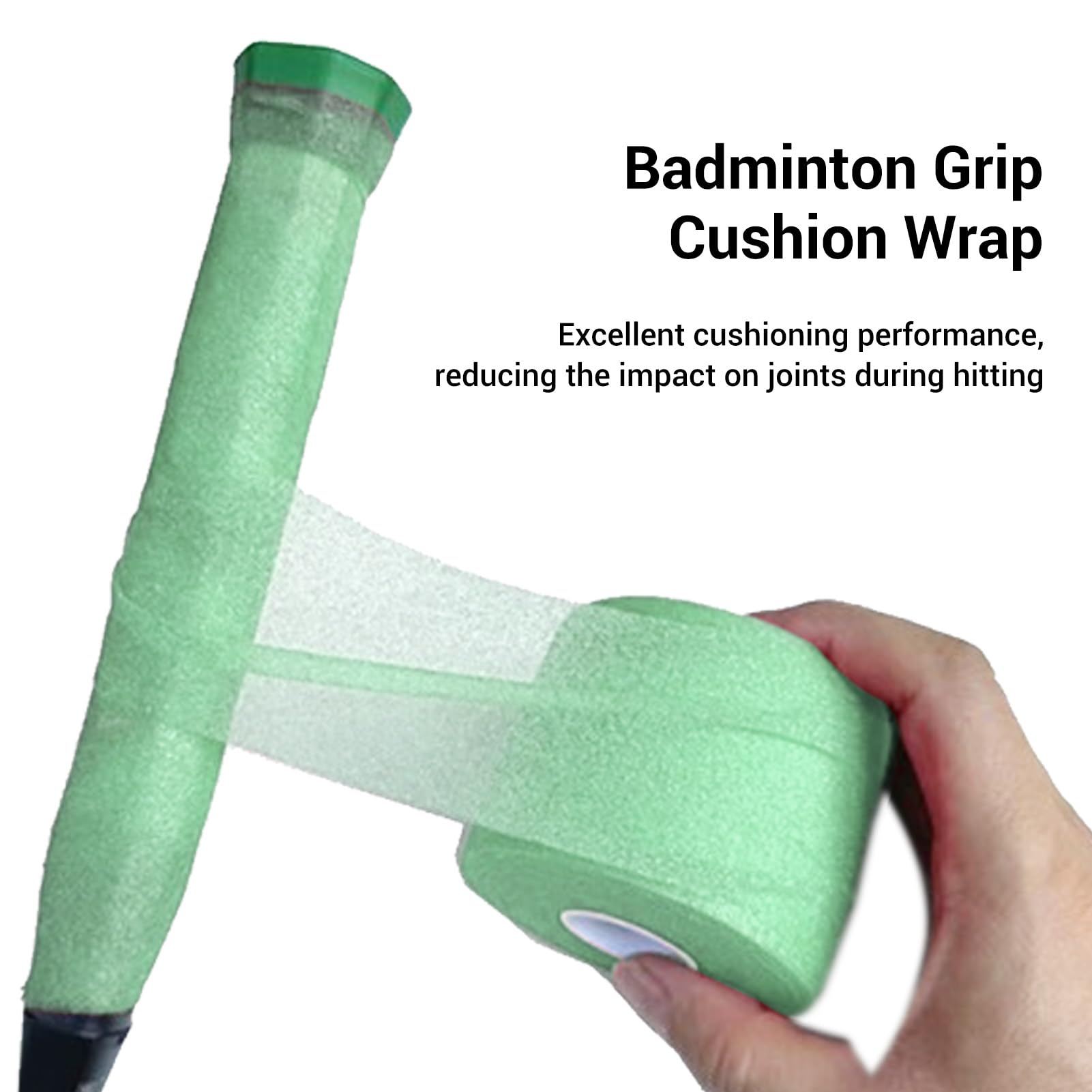RiToEasysports Badminton Grip Cushion Wrap, 60 Mm De Largeur 20m Longueur Conception Anti-intervine Enveloppe Coussin De Raquette Pour Poignée De Raquette (Bleu Foncé
