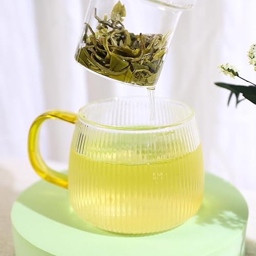 Miniatura 7 de FullChea - BiLuoChun Tea - Té verde Bi Luo Chun - Té verde chino hoja suelta - Aromático de frijoles tostados - Té calmante (8.8 oz  250 g)