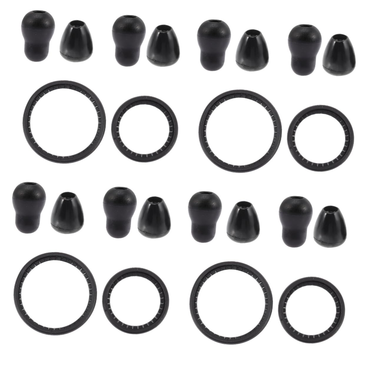 4sets Replacement Parts Diaphragm Earplugs for Adults and Soft Comfortable Ear Tips Pe Material Enhance Sound Quality Suitable for Medical Professionals