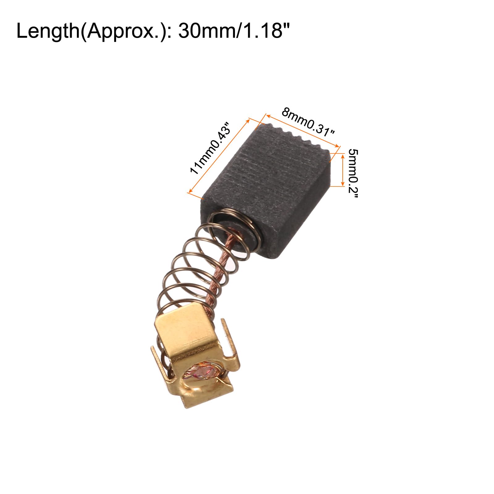 QUARKZMAN 10 sztuk CB-64 szczotka węglowa 11 x 8 x 5 mm moc narzędzia do wiertarki elektrycznej młotek silnika