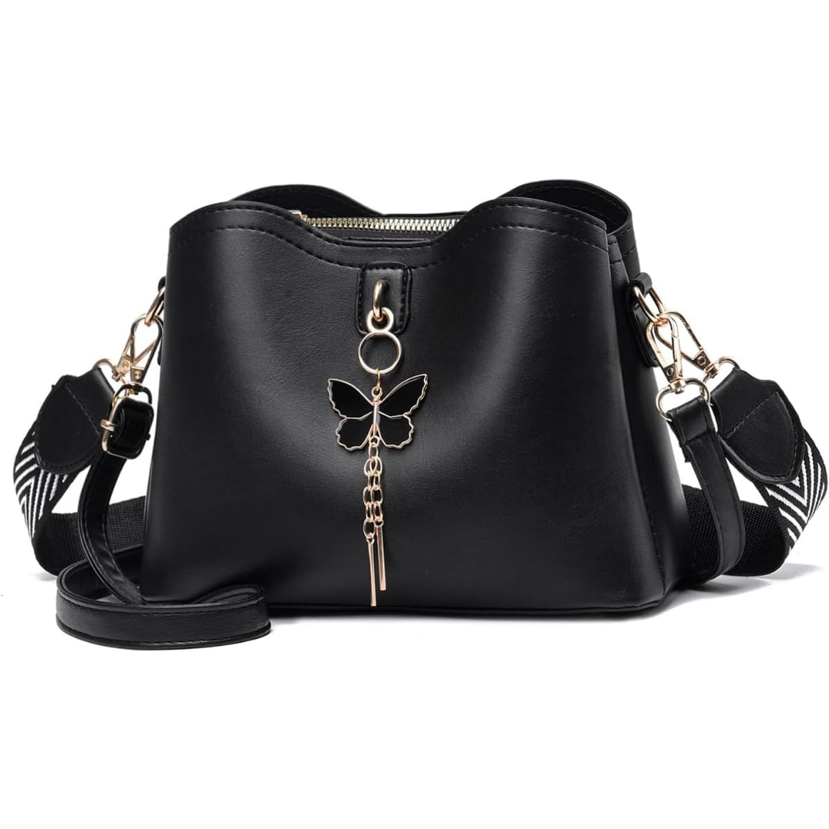 Fashion Small Crossbody Bag Genuine Leather Lightweight Purse Shoulder Bag for Women