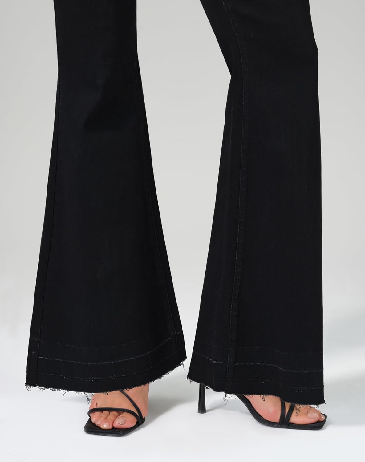 roswear Bell Bottom Jeans for Women High Waist Stretchy Flare Jeans Denim Trousers Pants - Image 6