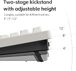 NuPhy Node75 Wireless Mechanical Keyboard, 75% Hot Swappable Custom Keyboard, 84 Keys Computer Gaming Keyboards, Supports Touch Gestures, PBT Keycaps, RGB Backlit, Bluetooth/2.4GHz/USB-C