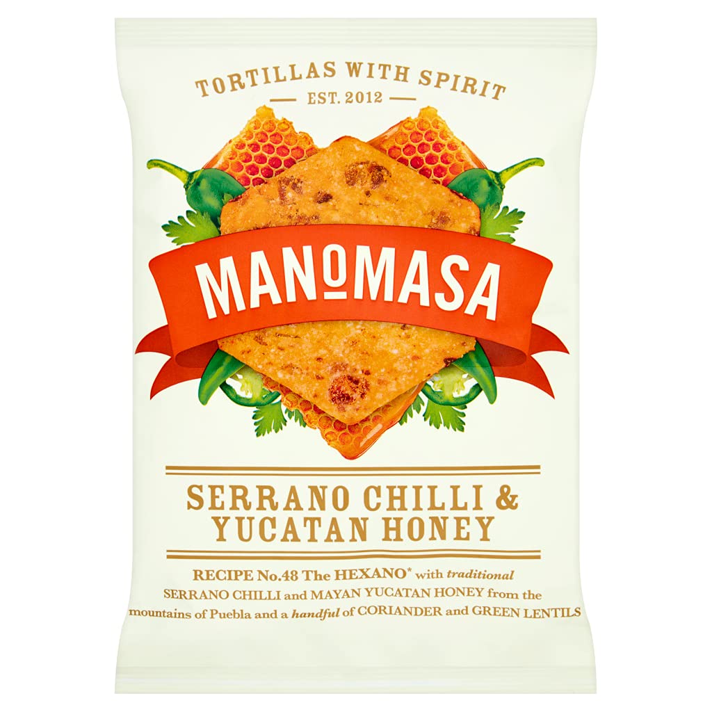 MANOMASA Serrano Chilli & Yucatan Chips, 160 GR