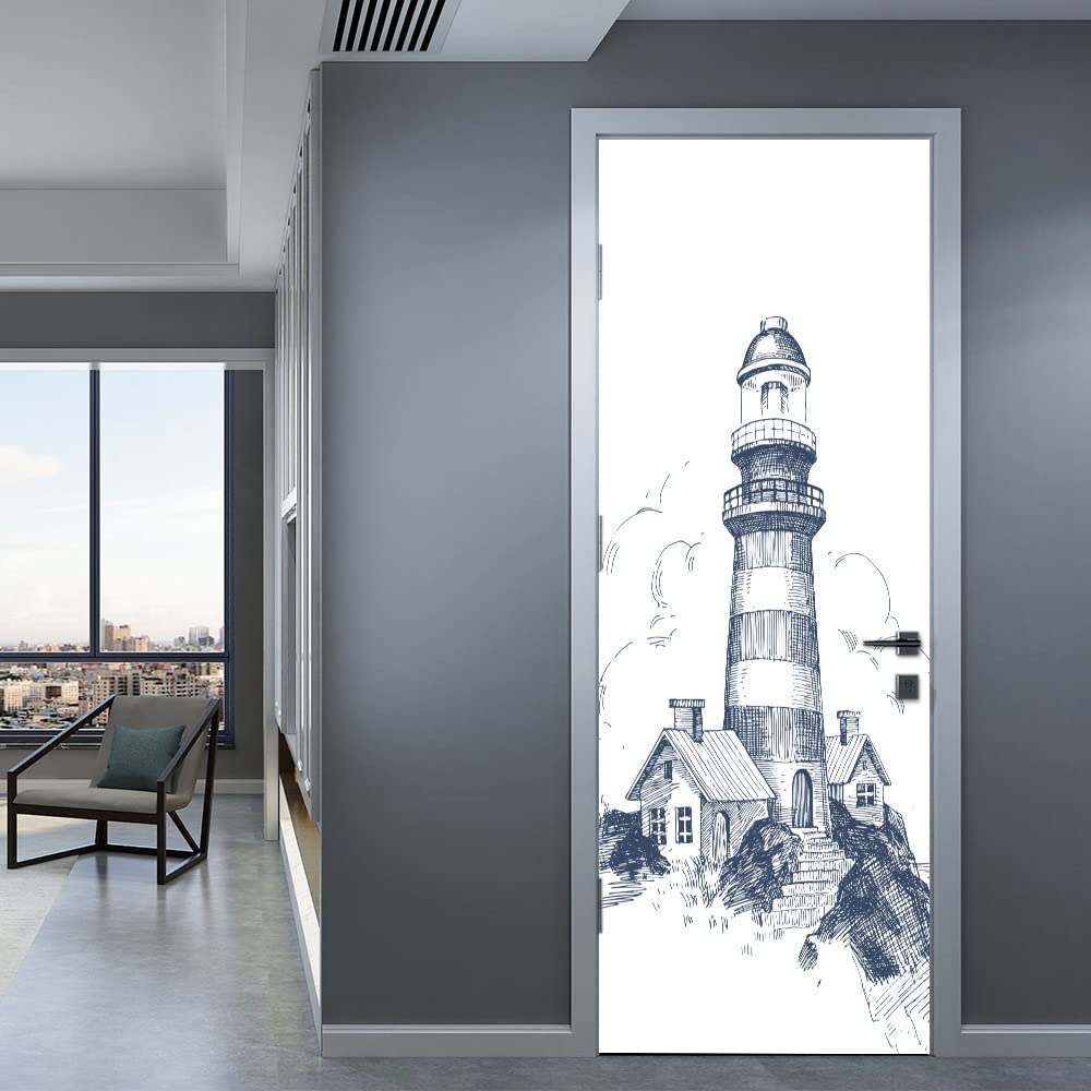 3D Türaufkleber Nachthimmel 90x200cm - Selbstklebende Türfolie Für Schlafzimmer & Wohnung