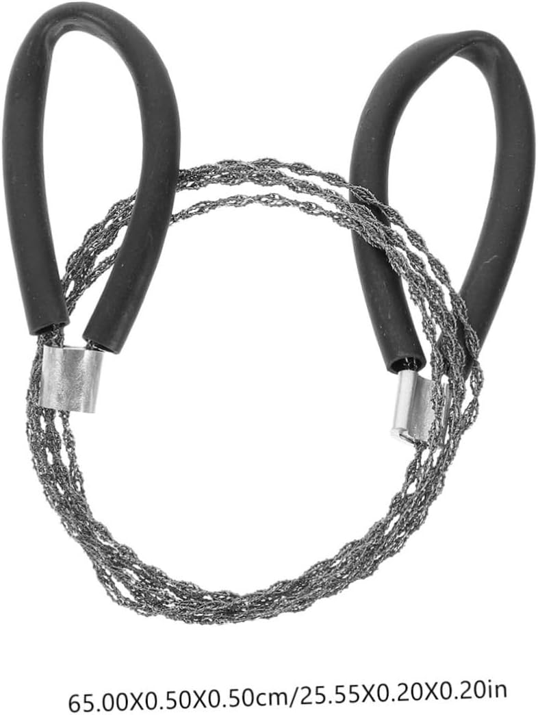 2pcs Survival Wire Saw Handheld Emergency Wire Saw for Tree Cutting Outdoor Camping Gear