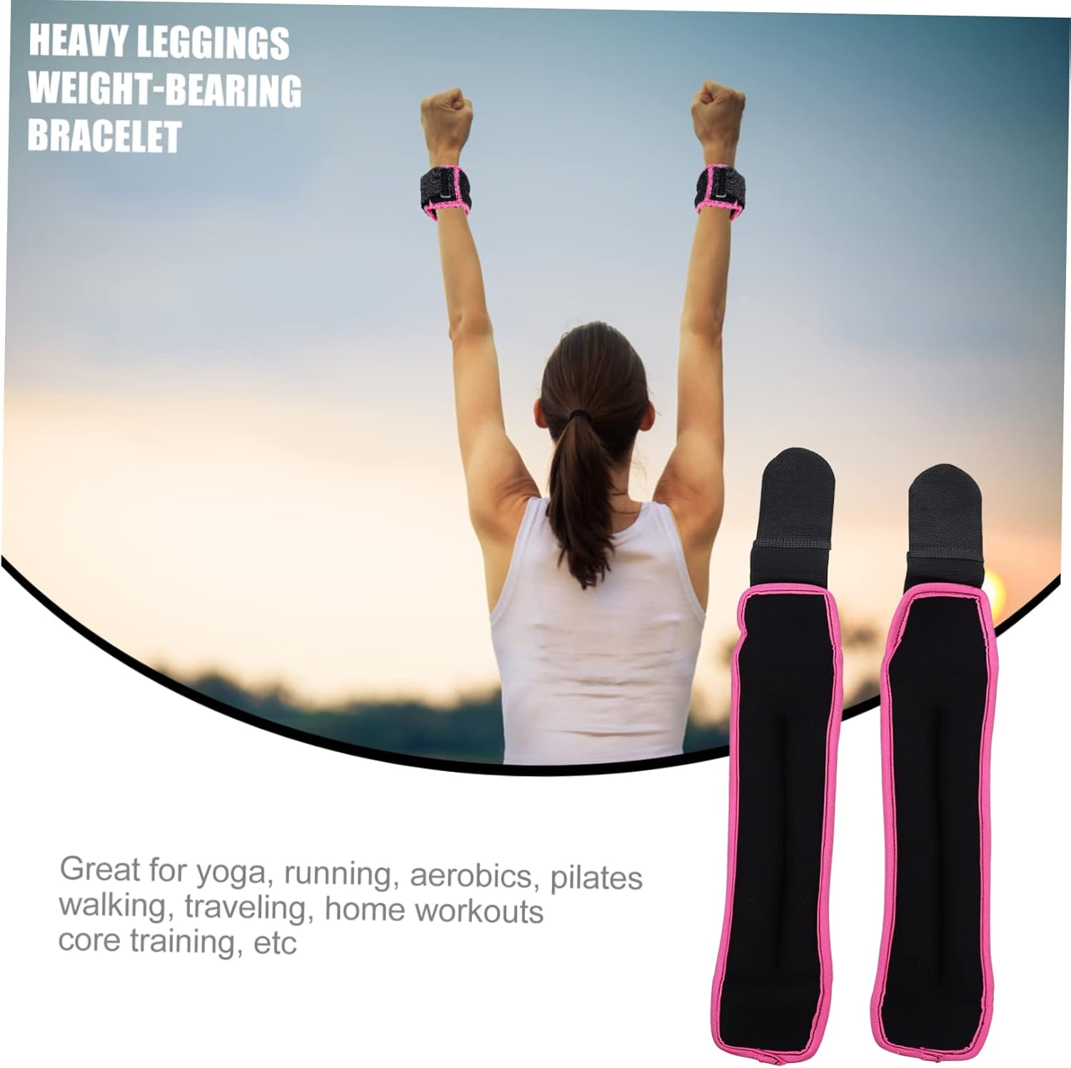 2pcs Weight-bearing Leggings Bracelet for Boys and Girls Ankle Weights Adjustable Straps for Fitness Workout Exercise