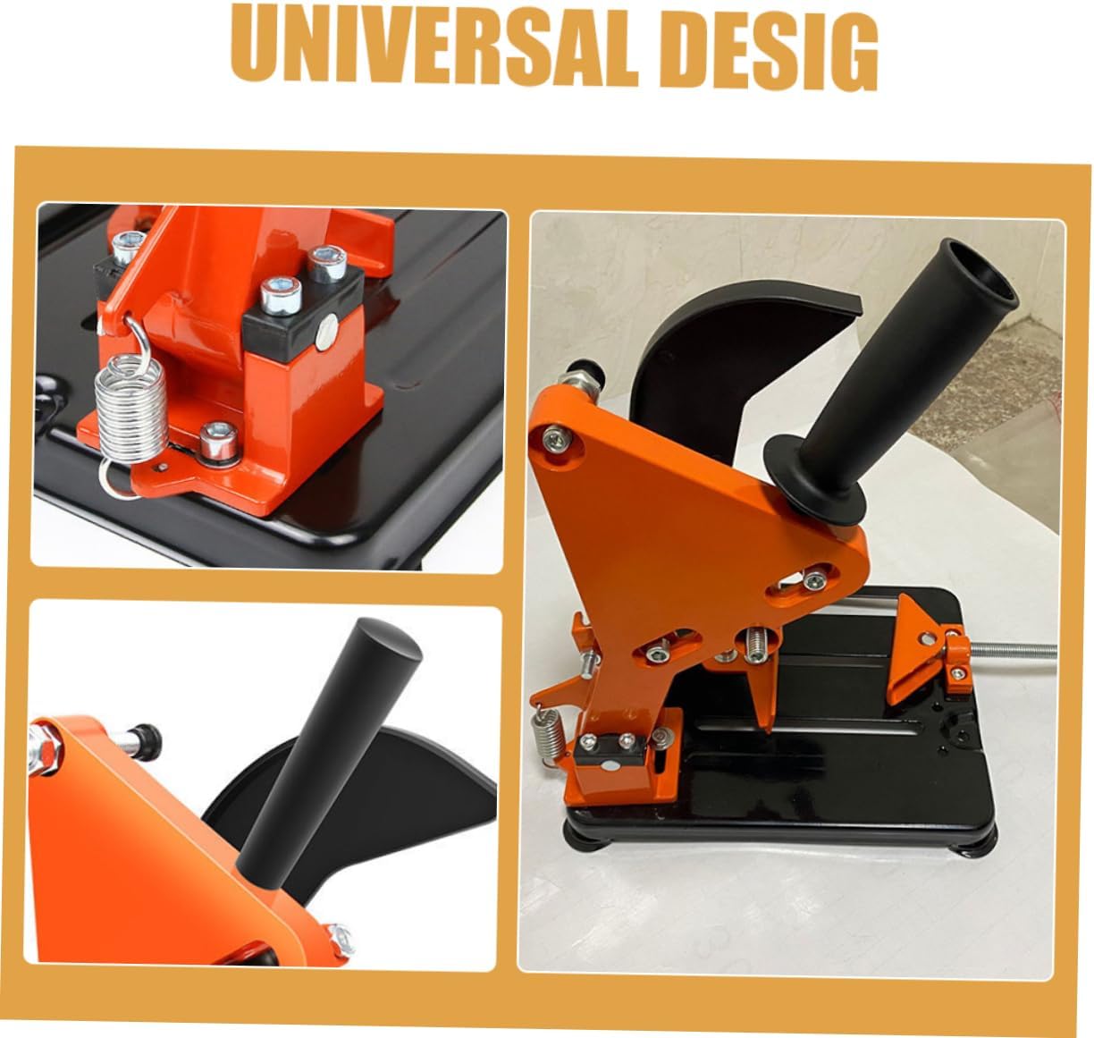 Gatuida 1set Angle Bracket Support Stand for Cutting Machine Holder for Angle Grinders and Flexible Clamping for Home Repair and Construction Use