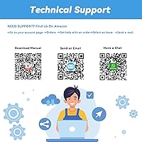 Vista 2 de Alacrity Escáner de Código de Barras Inalámbrico 2D 1D con Soporte, Conectividad 3 en 1 Bluetooth 2.4G Inalámbrico USB con Cable, Lector de Código